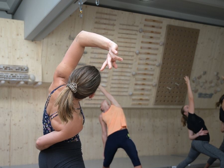 Yoga und Bouldern